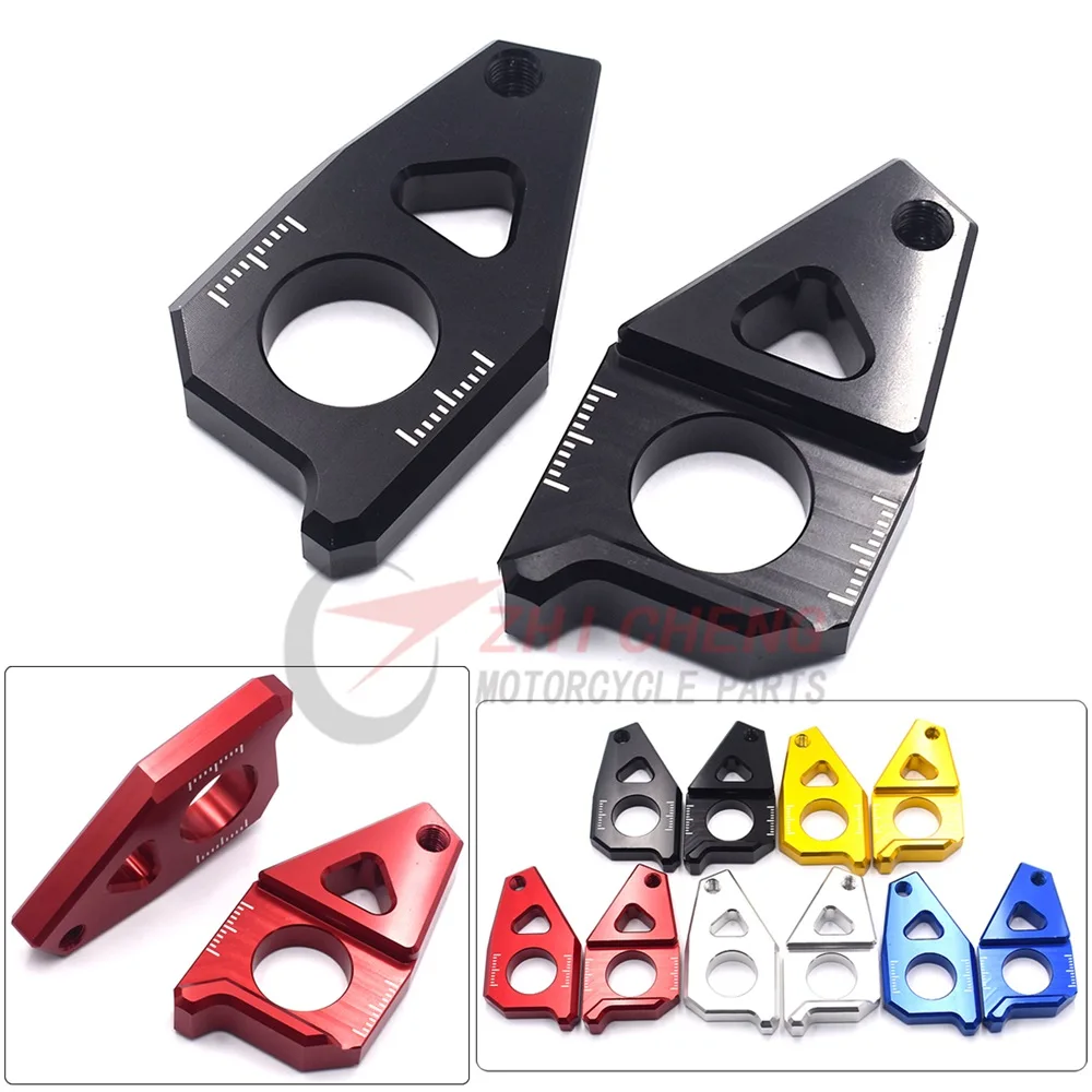 Motorcycle Rear Axle Spindle Chain Tensioner Adjuster Blockers For Yamaha TMAX 530 FZ8 t-max 2012-2015 YZF R1 FZ1 2006 -2015