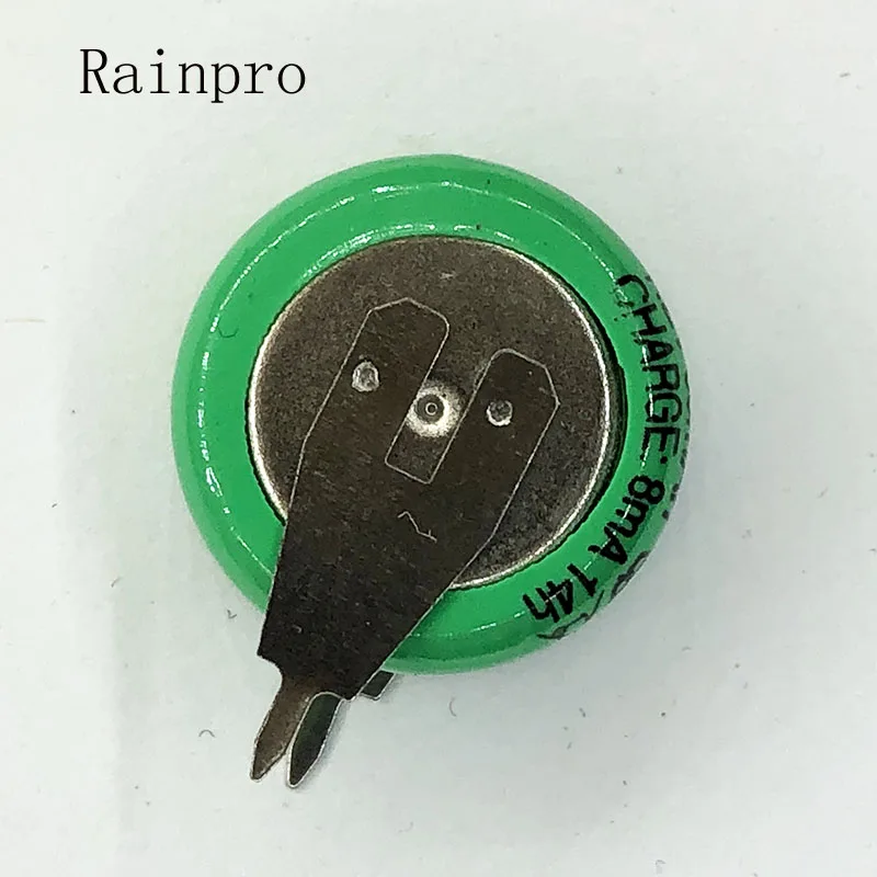 1PCS/LOT 1.2V 80mAh Ni-MH Ni MH Batteries With Pins Rechargeable Button Cell Battery for timer