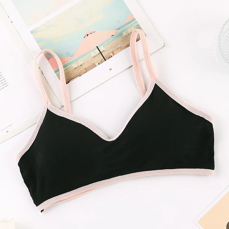 New Women\'s Cotton Underwear Tube Tops Sexy Color Matching Bra Fashion Sports Comfort Tank Up Girl Suspender Underwear Lingerie
