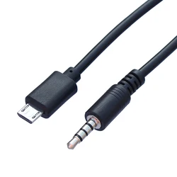 Micro USB to Jack 3.5mm Audio  Adapter Cable For Bluetooth Microphone and Live Brocast Sound Card