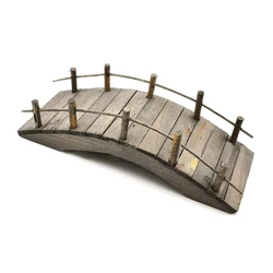 1:12 Dollhouse Mini Wooden Arch Bridge With Railings Miniatures Fairy Garden Miniature Crafts S14 21 Dropshipping