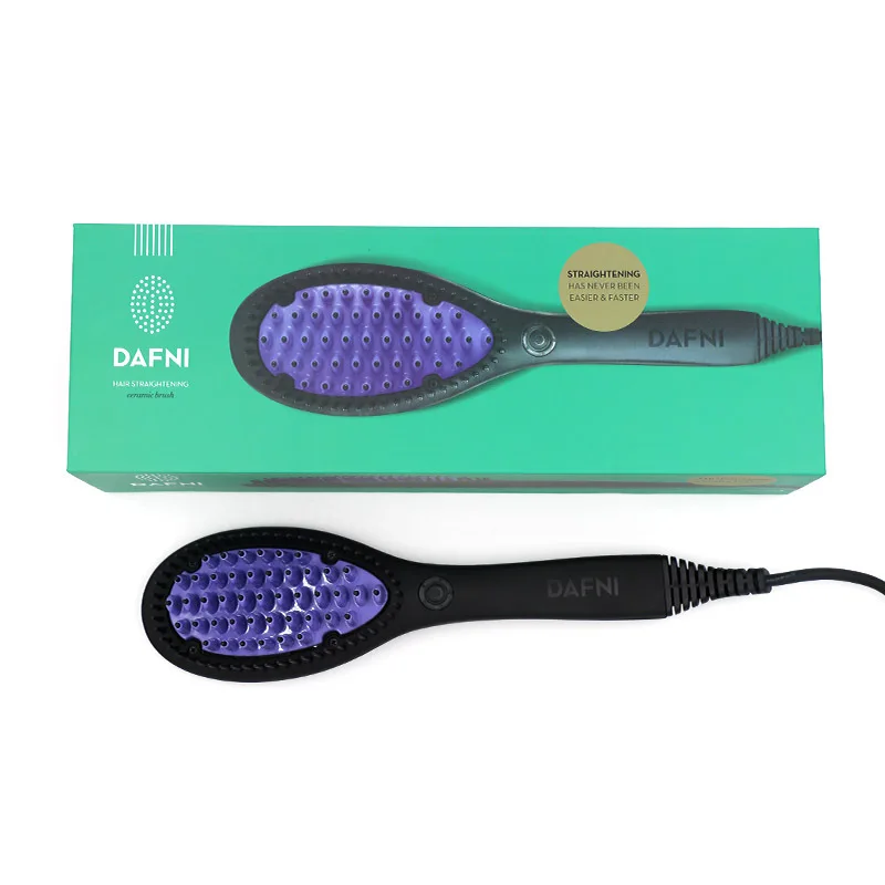Electric Ceramic Anti-Scald Hair Brush Straightener Comb PTC Fast Heating Straight Hair Straightening Curling Brushes - view 2