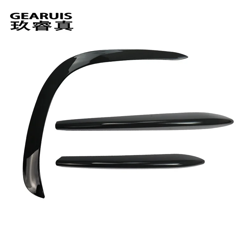 Car Styling For Mercedes Benz GLE Class W167 V167 Front Fog Lamp Grill Grille Front Bumper Air Knife Cover Stickers Accessories