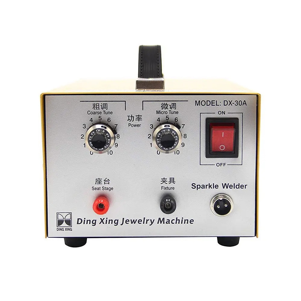 

Jewelry Spot Welder DX-30A Ring Butt Welding Machine for Gold and Silver Necklace Welding Handheld Laser Spot Welder