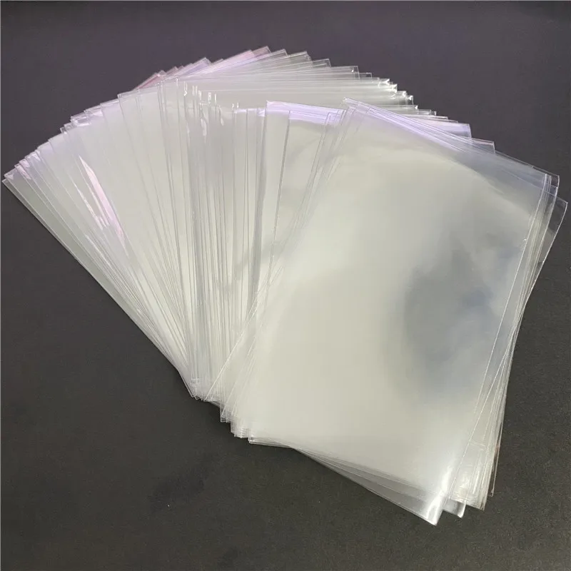 Fundas protectoras transparentes para cartas, protectores de cartas de varios tamaños para juegos de mesa mágicos, Tarot y póker, lote de 100