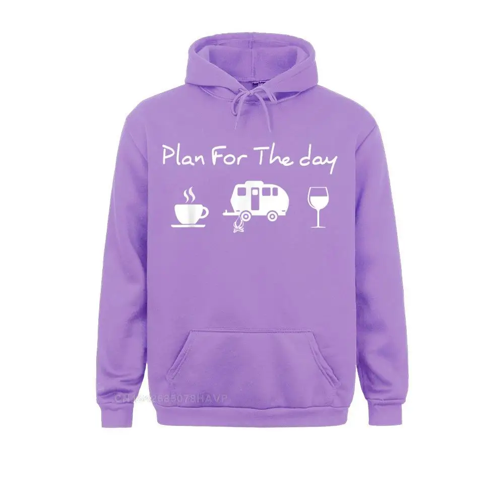 Plan For The Day Coffee Camping Wine Hoodie Long Sleeve Hoodies Young Sweatshirts Custom Clothes Designer