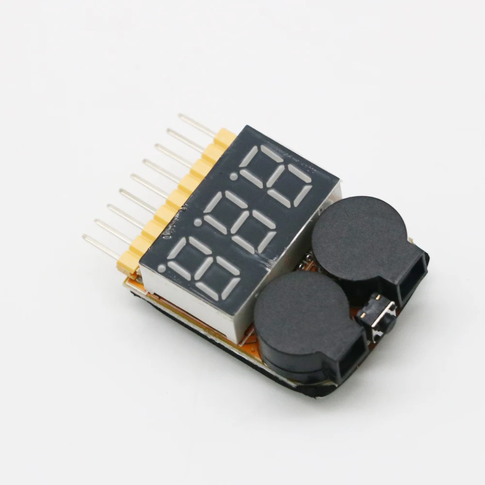 1 / 2 / 5 /10pcs HotRc 1-8S LED Low Voltage Buzzer Alarm Lipo Voltage Indicator Checker Tester For Rc Lipo Battery Rc Models