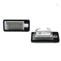 2PCS License Plate Light For Audi A3 S3 A4 S4 B6 A6 S6 A8 S8 LED Light Car License Number Plate Light Lamp