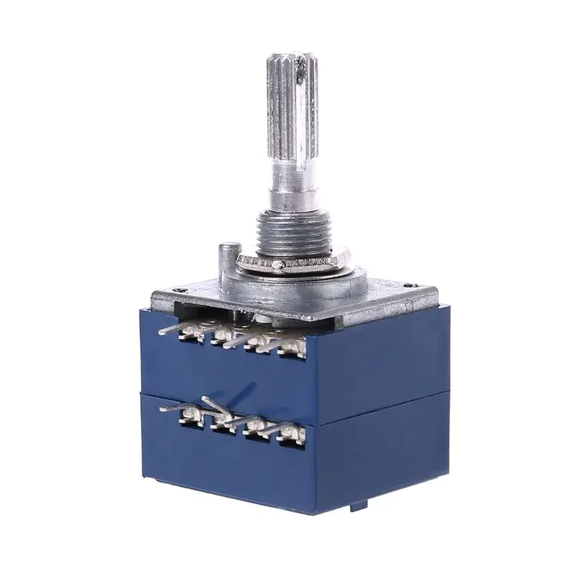 8 Pin Potentiometer RH2702 Serrated Split Shaft 6MM Precision 27-type A100K 100K Drop Ship