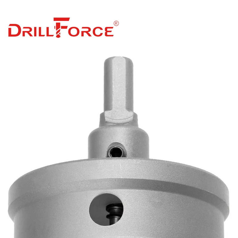 Drillforce-Cobalto Liga Carbide Hole Saw Broca, TCT, Cortador, Abridor, Chapa De Aço Inoxidável, Kit De Corte De Metal De Ferro, 14-100mm