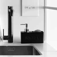 Modern kitchen accessories Soap Dispenser Set Liquid hand soap dispenser pump bottle brushes Holds and Stores Sponges Scrubbers - Image 2