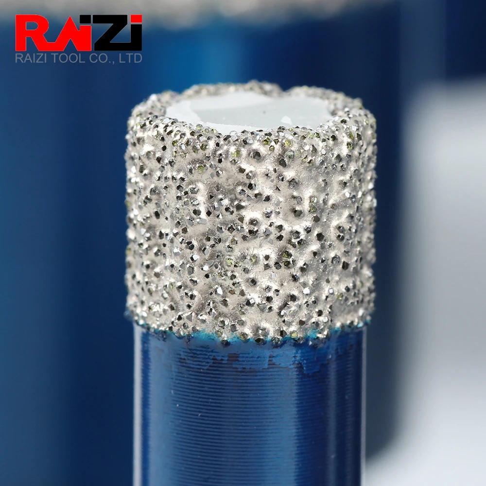 Raizi Phoenix 1pc M14 punta diamantata a secco brasata sottovuoto per sega a tazza per piastrelle in gres porcellanato e granito