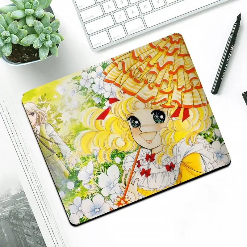 Anime Manga Candy DIY Design Pattern Game mousepad Small Pads Rubber Mouse Mat MousePad Desk Gaming Mousepad Cup Mat