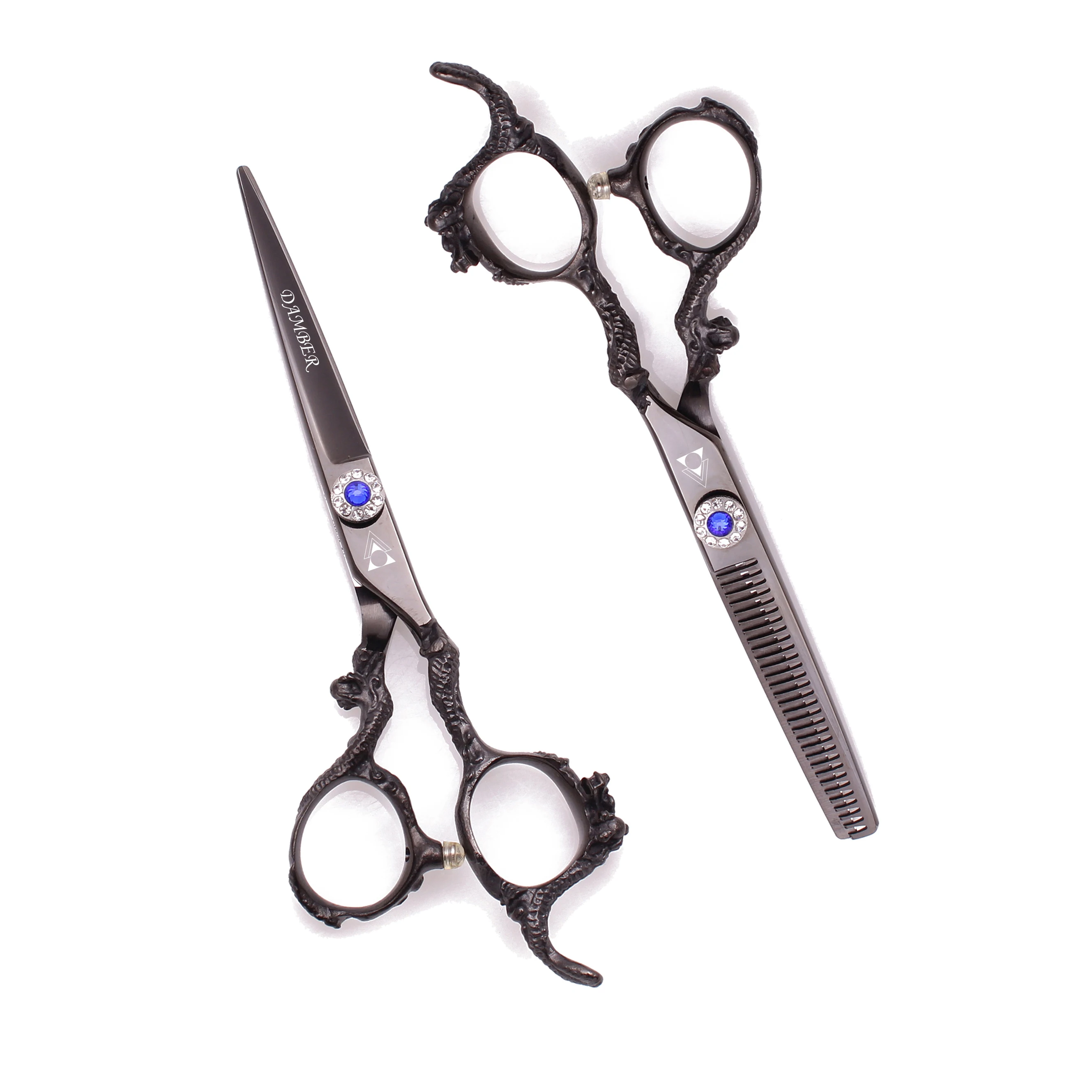 5.5 6 Hair Cutting Scissors 440C Professional Hairdressing Scissor Barber Thinning Hair Scissors Hair Shears Dragon Handle 9003#