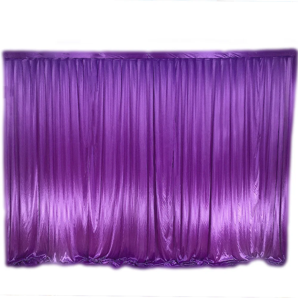 3X3M 10X10FT 3X6M 10X20FT Ice Silk Fabirc Backdrop Curtain Drapes Stage For Wedding Event Party Banquet Decoration