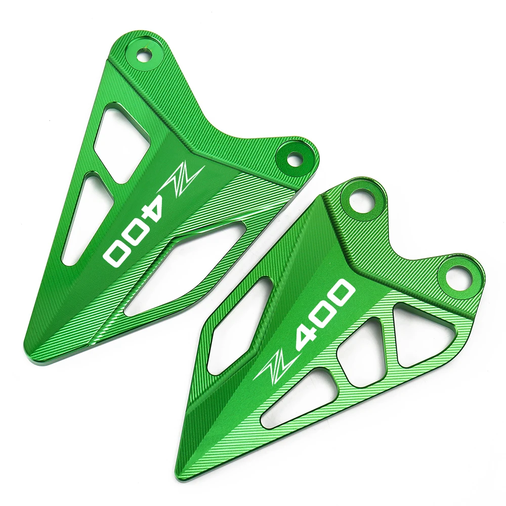 CNC Aluminum Motorcycle Front Foot Extension Side Stand Enlarge Front Pedal Wing Bracket For Kawasaki Z400 Z 400 2018 2019 2020