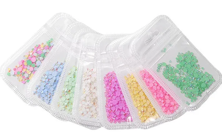 Top quality Fluorescent стразы Luminous Mix SS16 SS20 Non Hotfix Neon Rhinestone Noctilucent Electric Nail Art Decorations