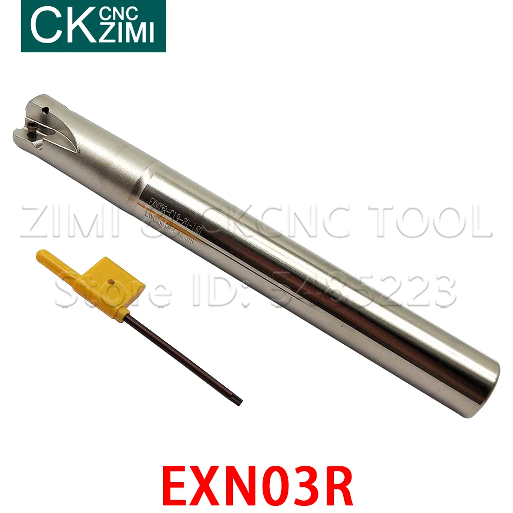 EXN03R 2T 3T 16M16 020M20.0  025M25.0 machine clamp type fast feed milling cutter bar Feed Face Milling Endmills for LNMU0303ZER