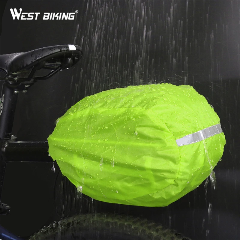 WEST BIKING Bicycle Rear Bag Waterproof Rear Bag With Rain Cover Portable Cycling Tail Extending Bicycle Bike Saddle Bag