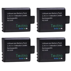 4x1180mAh PG1050 baterie + LED ładowarka z podwójnym portem USB dla SJCAM SJ4000 SJ5000 SJ5000X dla EKEN H9 H9R H8R H8 GIT PG900 AKASO EK7000