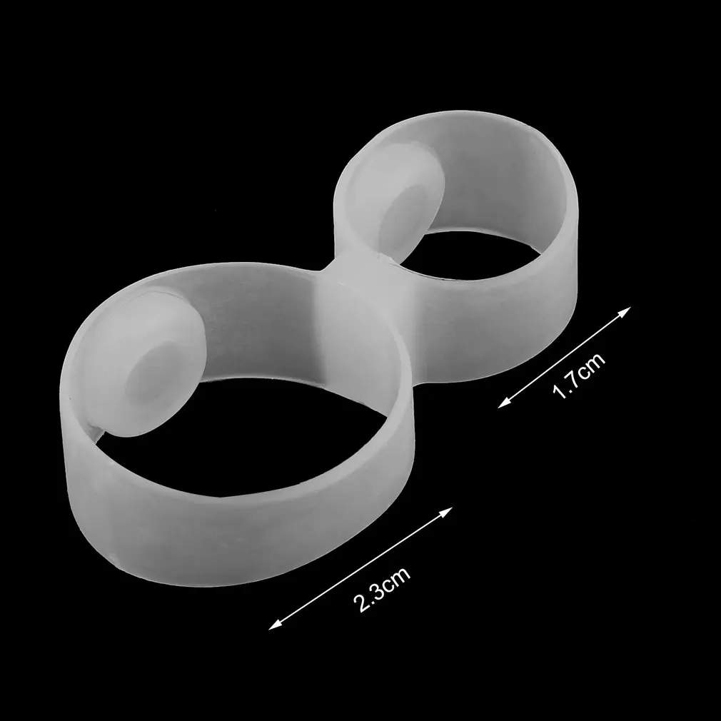 Dieta de silicona magnética para adelgazar, anillo de doble dedo del pie, masaje para pérdida de peso, Fitness, 2 piezas/1 par