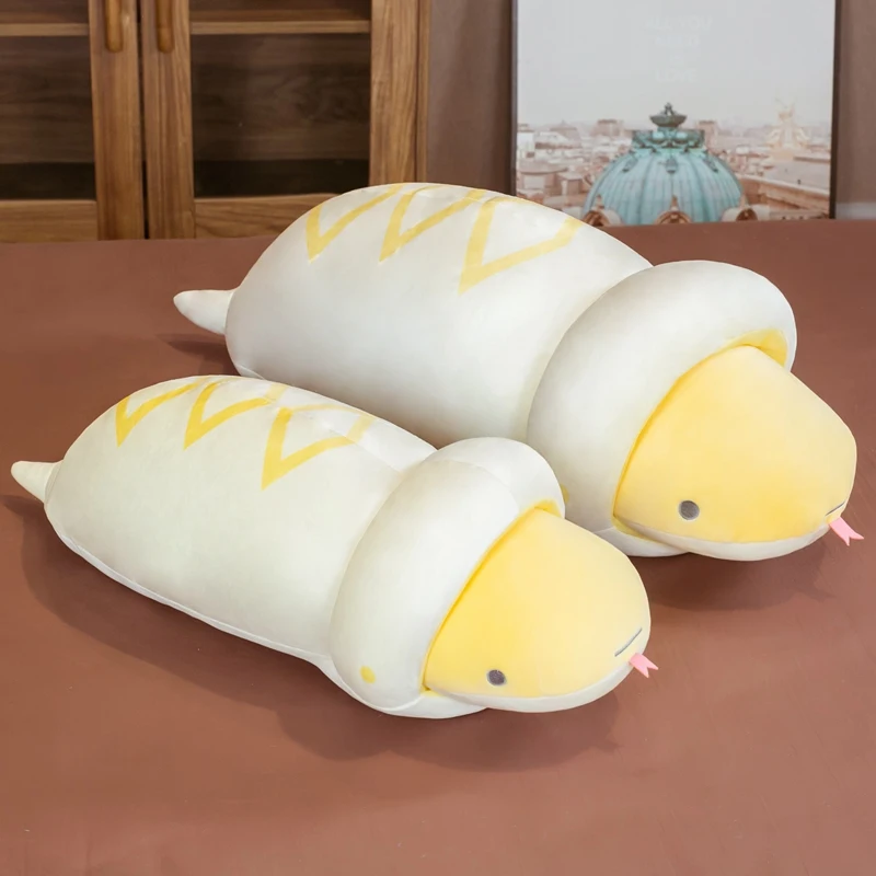 

Kawaii Peeling Snake Plush Toy Snake Plush Doll Sleeping Pillow Home Decoration Doll Children Girl Favorite Gift