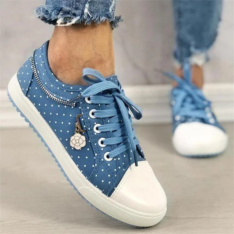 Student Girls Summer Mesh Sneakers Womens Sweet Blue Shoes Elegant Female Vulcan Sneakers Walking Lady Shoes Female Espadrilles