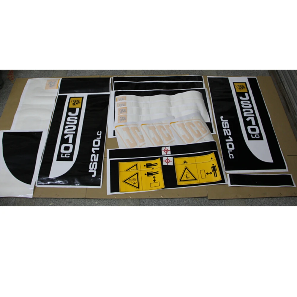 ل JCB حفارة JCB JS200 210 220 240 360 JS130 كامل سيارة ملصق الجسم شعار عالية الدقة ملصق شعار السيارة