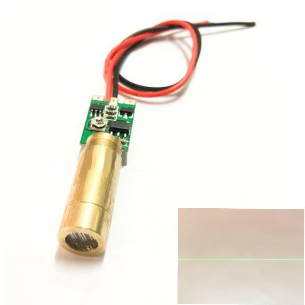 

532nm 10mW 9mm Line Green Laser Diode Module High Brightness Marking