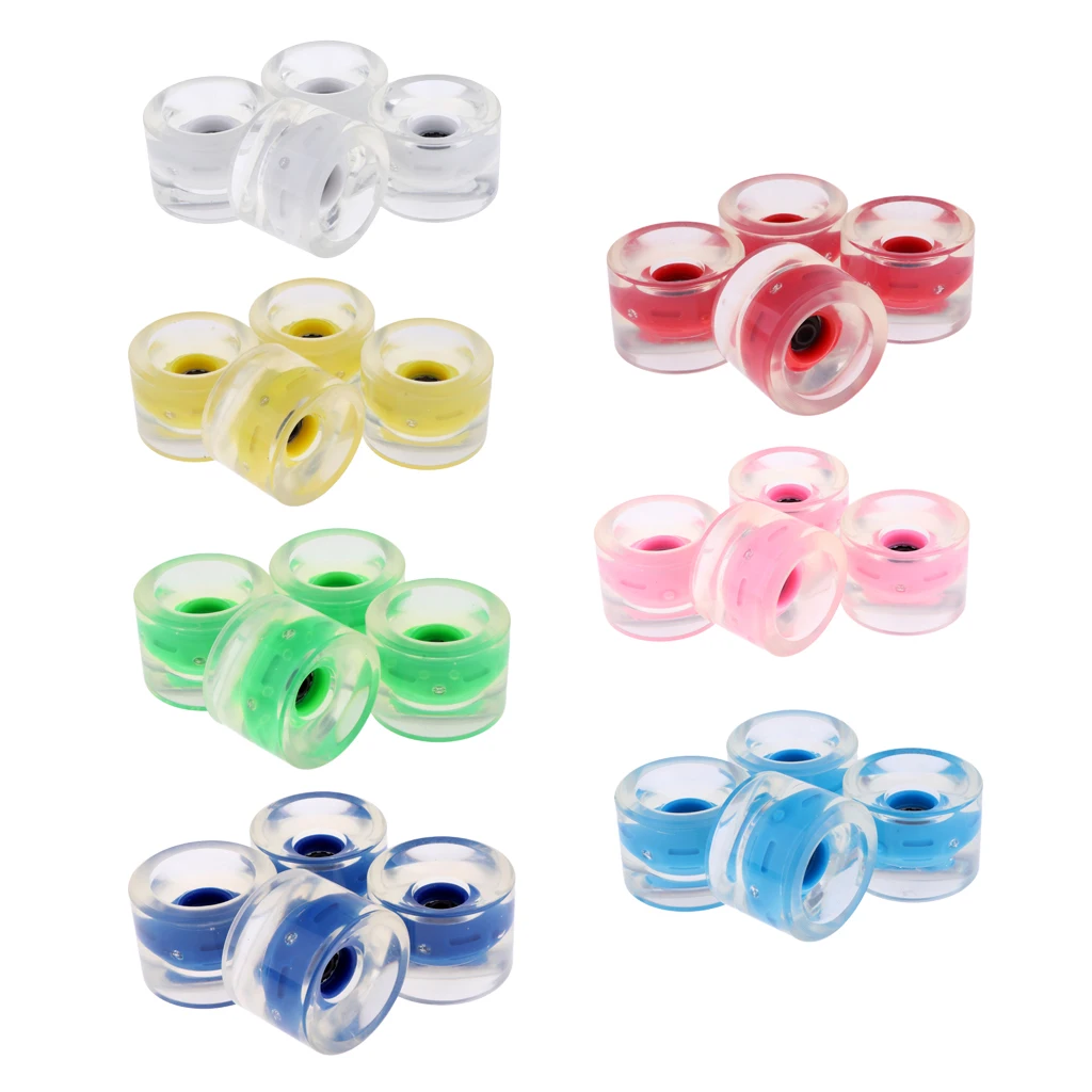 4 Stuks 70 Mm Licht Up Skateboard Longboard Wielen Glow Nachts 78A Voor Skateboards Accessoires Onderdelen