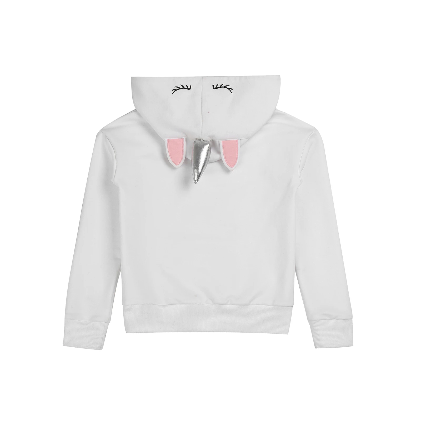 Sweat-shirt à capuche pour enfants, à manches longues, motif de dessin animé imprimé, à paillettes brillantes, décontracté, à la mode, printemps