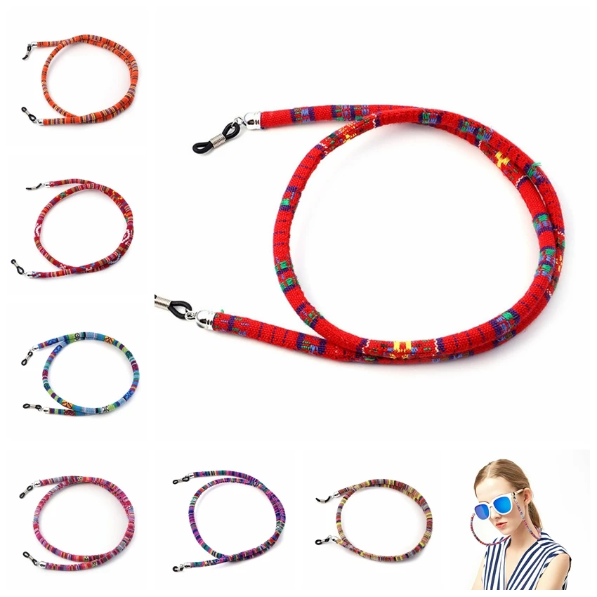 

18pcs 6mm Round Retro Eyeglass sunglasses cotton neck string cord retainer strap eyewear lanyard holder wholesale