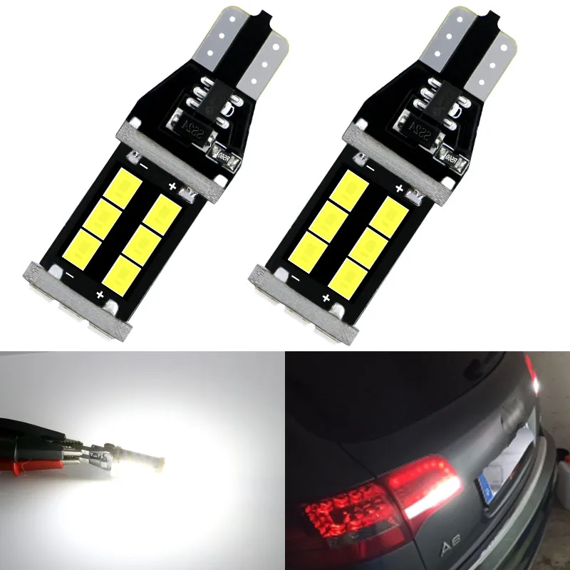 2x W16W LED T15 921 Car Backup Reverse Light For Audi A3 A4 A5 A6 C7 Q5 Q7 100 A7 A8 B6 B8 Q3 C5 C6 TT 80 A1 Quattro S5