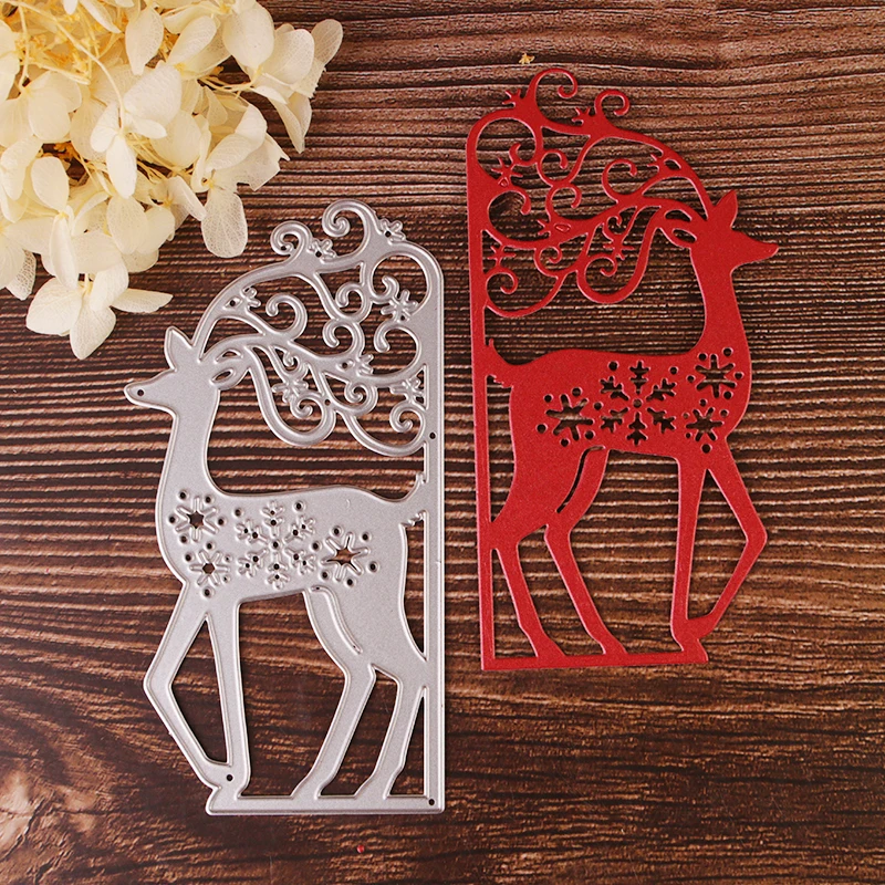 

Christmas deer cutting die gift card making die cutting animal stencils and Embossing for DIY Scrapbooking Album paper craft die