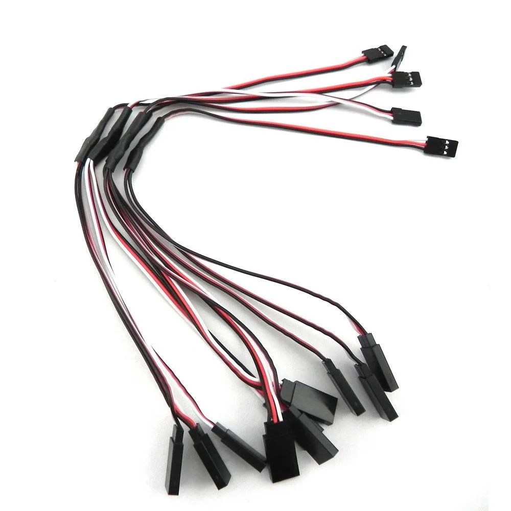 5pcs/lot 100/150/200/300/500mm RC Servo Y Extension Cord Wire Cable Lead Wire For RC Servo JR Futaba RC Car Helicopter Servo