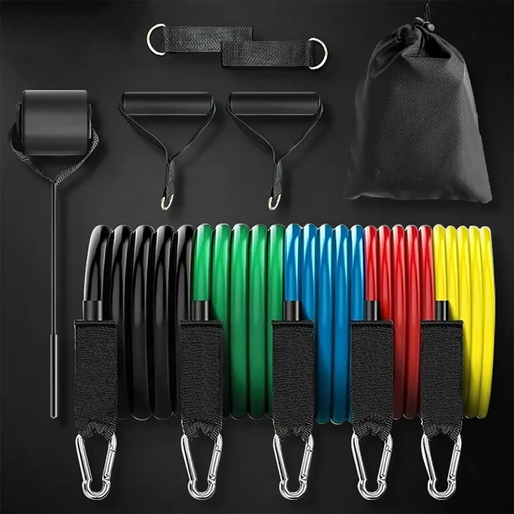 Resistance Bands Set Workout Exercise Bands 5 Tube Fitness Bands for Muscle Training, Physical Therapy, Shaped Body,Home