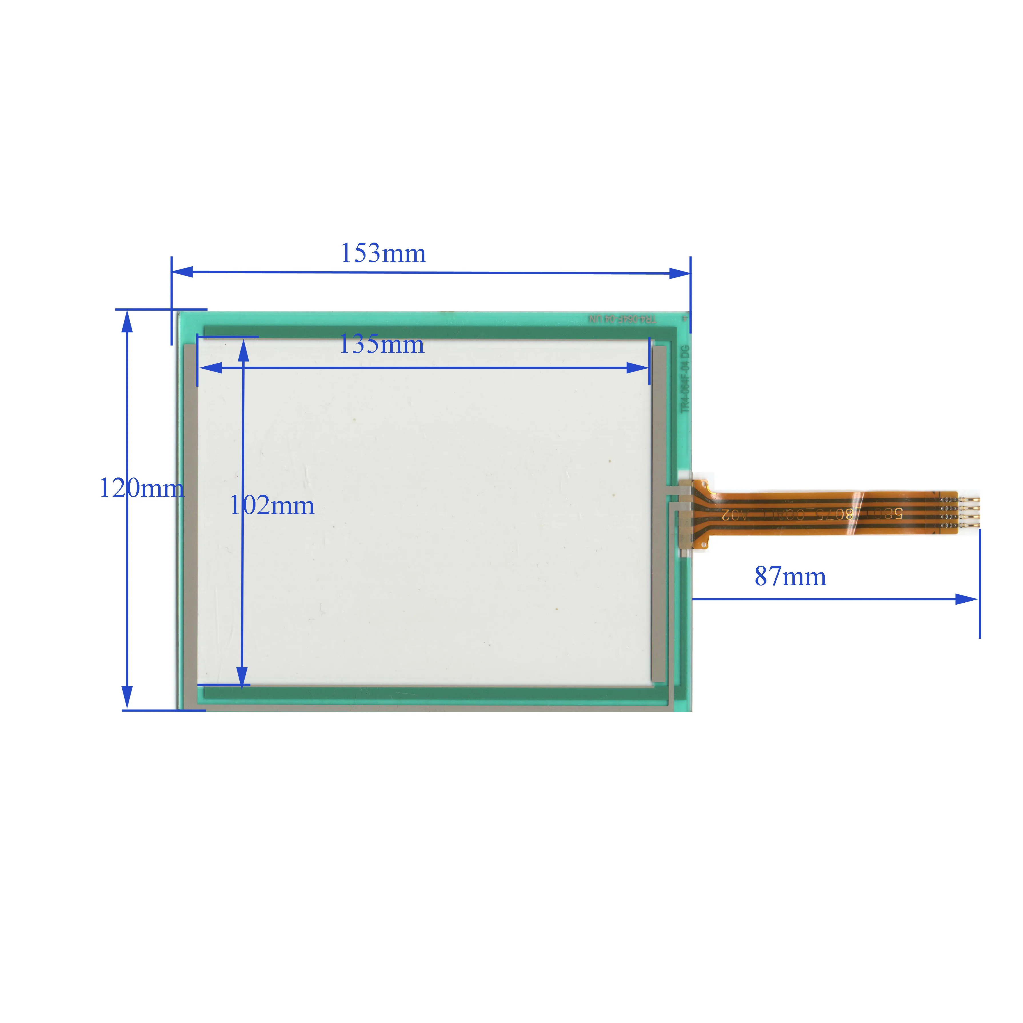 

original new TR4-064F-04 UN 6.4''inch four-wire resistance industrial control touch screen Taiwan original 153 * 120