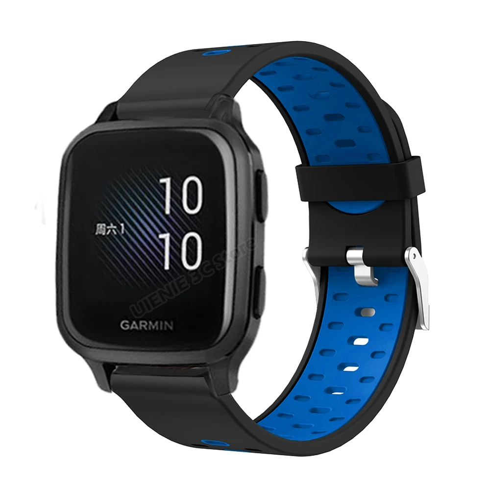 Silicone Strap Watchband for Garmin Venu SQ/SQ Music Smart Watch Band Sport Bracelet for Forerunner 245 645 M / Vivomove HR