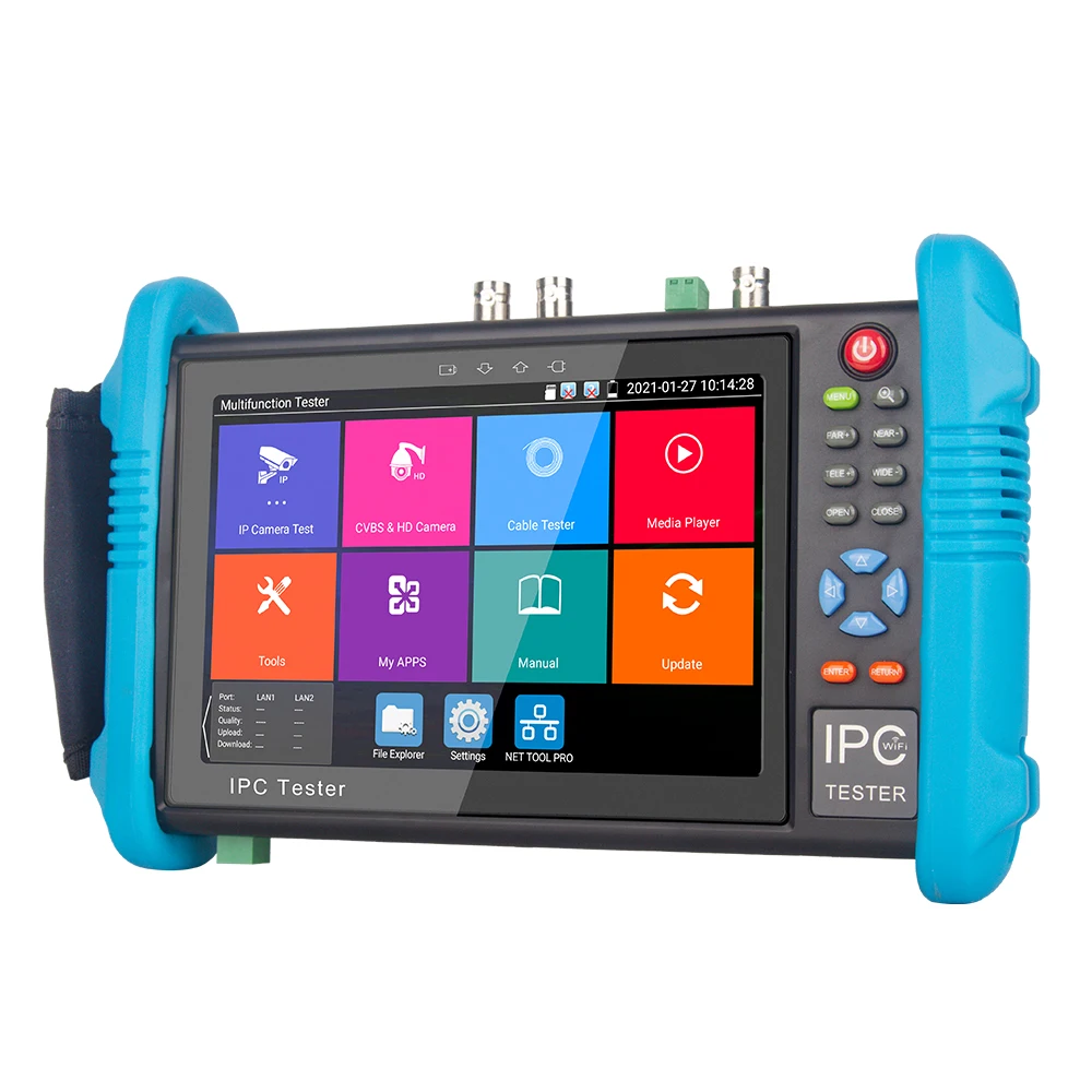 NOYAFA ترقية NF-IPC716-9800ADHS زائد IP كاميرا تستر 7 بوصة IPS شاشة تعمل باللمس H.265 4K مع واي فاي شحن سريع اختبار الكاميرا