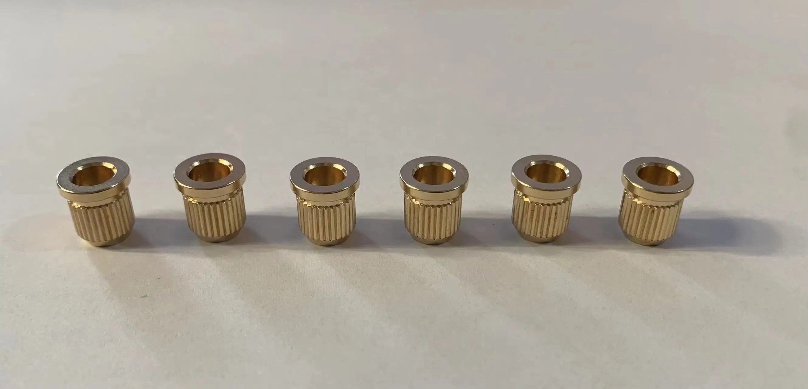 Professional Through Body String Ferrules/String Bushings Brass Material for Electric Guitars Musical Accessories Made in Korea