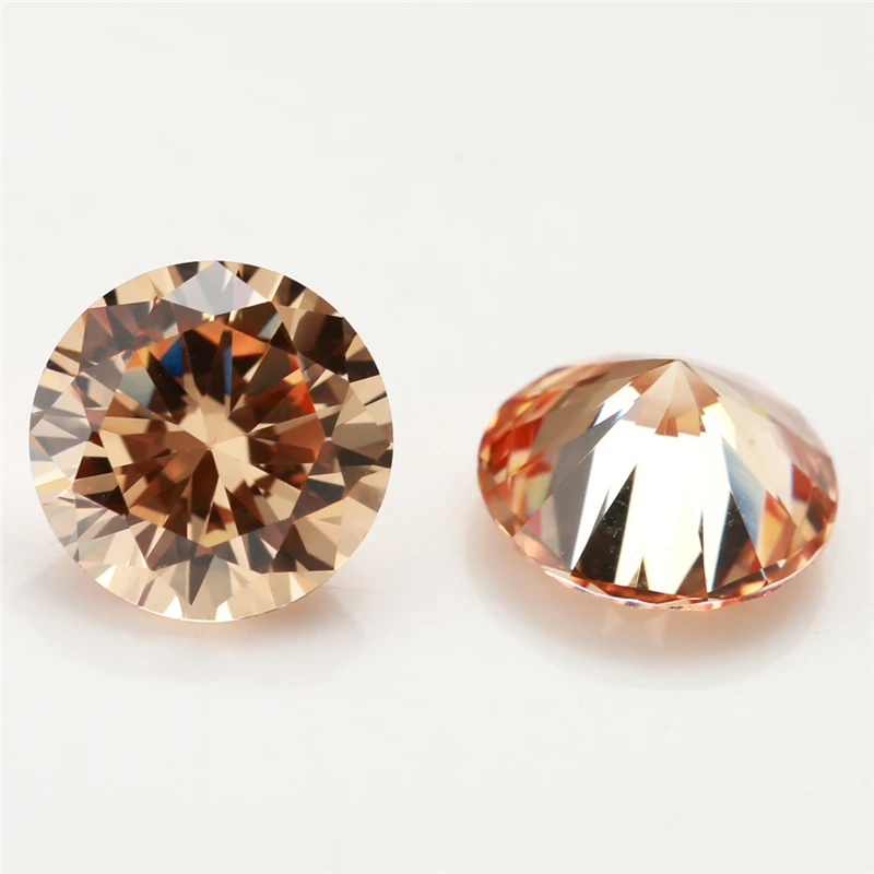 1~12mm 5A Runde Lose Zirkonia-Steine Weiß Champagner Lavendel Rosa Granat Mix 5 Farben CZ Edelsteine für Schmuckherstellung – Detail 9