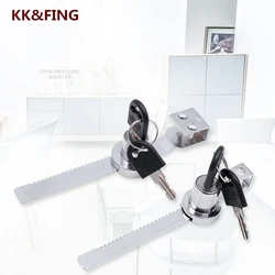 KK&FING 1PC Display Cabinet Door Locks Perforated Cabinet Door Locks Glass Door Locks Household Hardware Locks