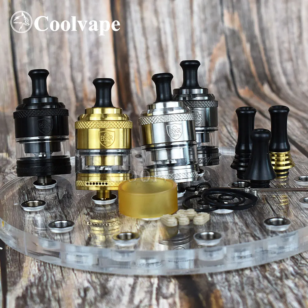Coolvape-atomizador de cigarrillo electrónico Berserker V2 MTL RTA, 24mm, 3ml, bobina única, tanque RTA, flujo de aire inferior, vs taifun 4