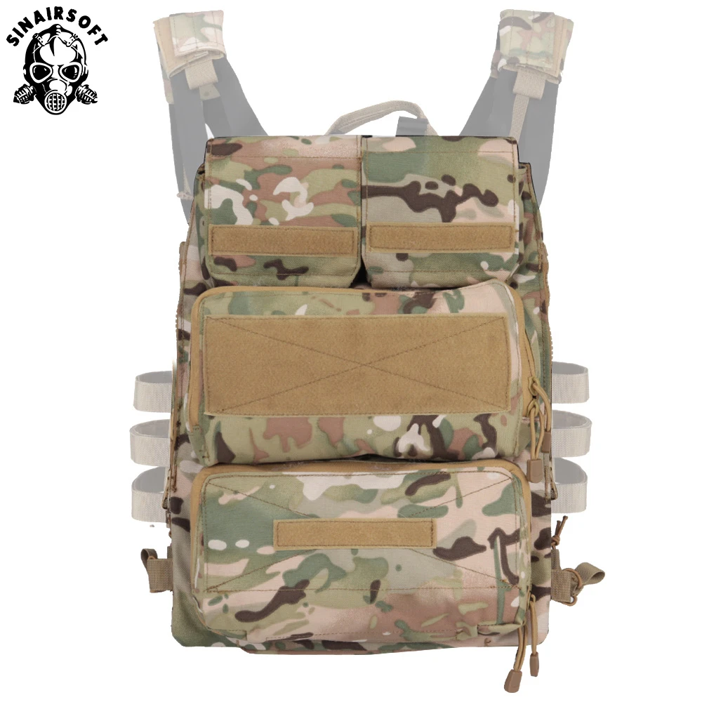 JPC CPC AVS yelek dikey ve yatay GP dergisi genişletilebilir Pocekts için SINAIRSOFT taktik kılıfı zip-on 2.0 Panel platformu