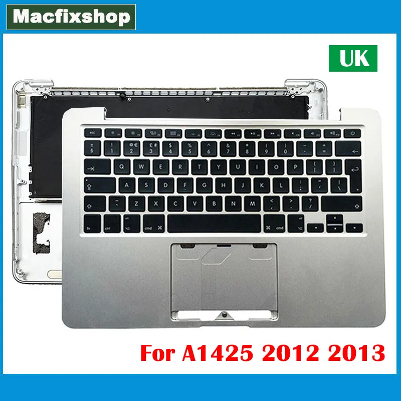 Original A1425 Topcase UK Keyboard Backlit 2012 2013 Year For Macbook Pro Retina 13.3 inch A1425 Keyboard Top Case MD212 MD213