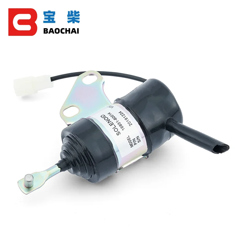 12v 24v Generator Diesel Excavator Engine Fuel Stop Solenoid 16851-60014
