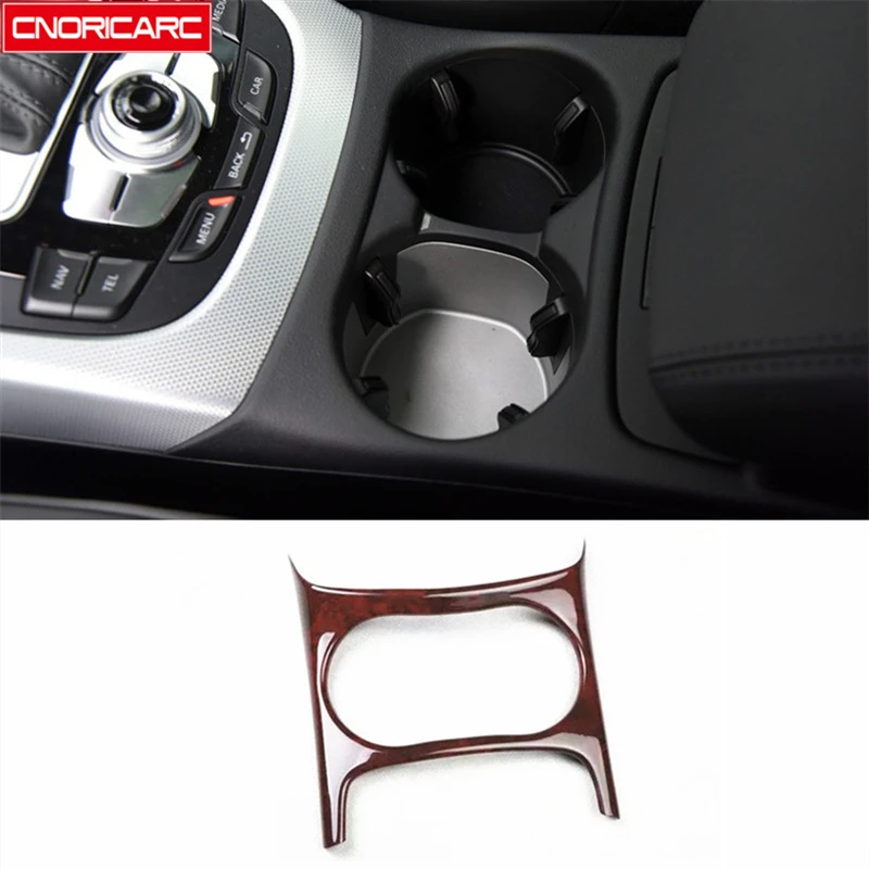 

Center Console Water Cup Holder Frame Decoration Cover Trim For Audi Q5 2010-2017 ABS Car Styling Interior Modified