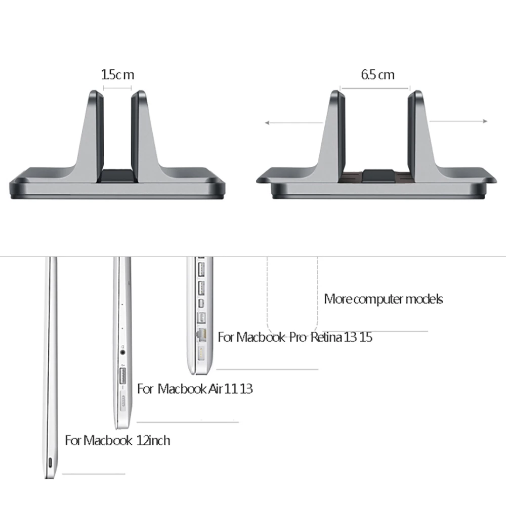 Imagem -04 - Dobrável de Alumínio Suporte para Laptop Suporte Tablet Suporte Notebook Macbook Air Pro m1 m2 m3 13 14 15 16