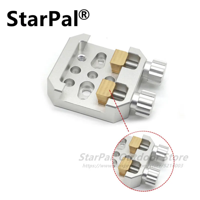 StarPal Standard Universal Slot Vixen Mounting Platform Dual Clamp with 2 Brass Screws Great Quality