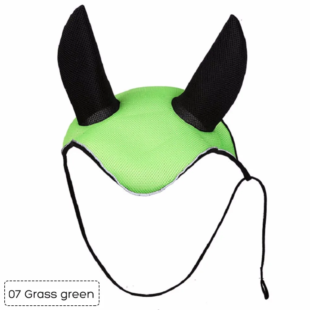 Horse Care Horse Riding Breathable Meshed Horse Ear Cover Equestrian Horse Equipment Fly Mask Bonnet Net Ear Masks Protector